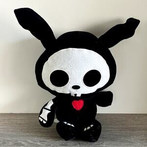 Skelanimals Black Jack Rabbit 13” Plush Skeleton Bunny Stuffed Animal Fiesta